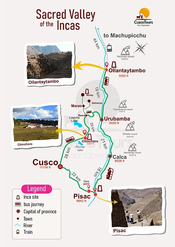 map sacred valley of the incas